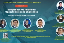 Webinar on “Bangladesh-US Relations: Opportunities and Challenges”, Tuesday, January 26, 2021