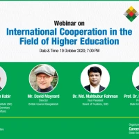 Ambassador M Humayun Kabir, President, Bangladesh Enterprise Institute participated in a Webinar on ‘International Co-operation in the Field of Higher Education’ held on 19 October 2020 at 7.