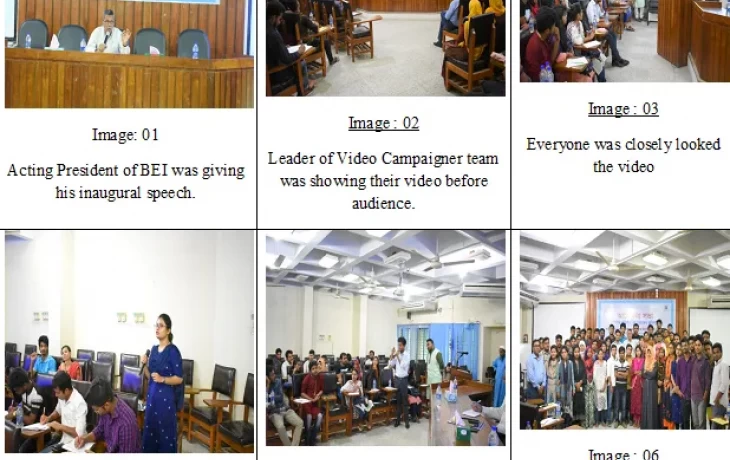 A two days Video Campaign and Research Paper Presentation and Discussions on Role of Youth in Peace Building organized by BEI on 26-27 April 2019 at the University of Rajshahi