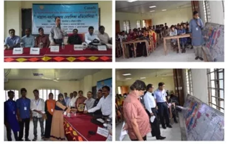BEI organised a Madrassa-College Wallpaper Competition on the theme – Social Cooperation, Peace and Harmony for Preventing Violent Extremism in Jorgacha Degree College, Santhia Upazila, Pabna on 22 September 2018
