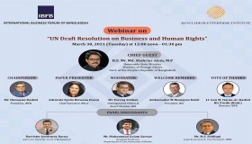 IBFB-BEI Webinar on "Draft UN Resolution on Business and Human Rights", 30 March, 12 noon-1:30pm