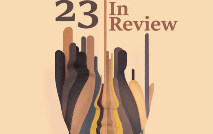 A year-end publication titled "2023: A Year in Review" by Bangladesh Enterprise Institute (BEI)